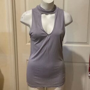 Project Social T Lilac Cutout Tank Top